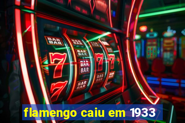 flamengo caiu em 1933